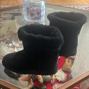 Source Unknown Black Cozy Winter Boots